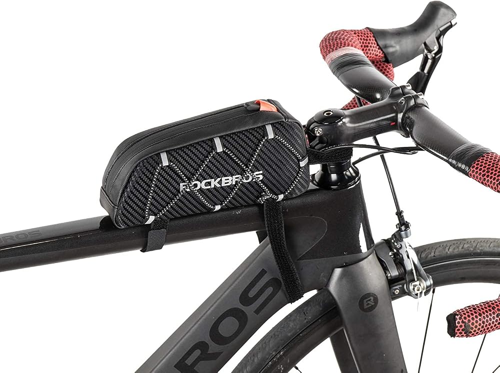 ROCKBROS Top Tube Frame Bag 1L Reflective 210D Pouch MTB Road E-Bike