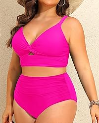 Daci Plus Size Two Piece Swimsuits - Women High