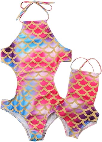 mommy and me mermaid bathing suits