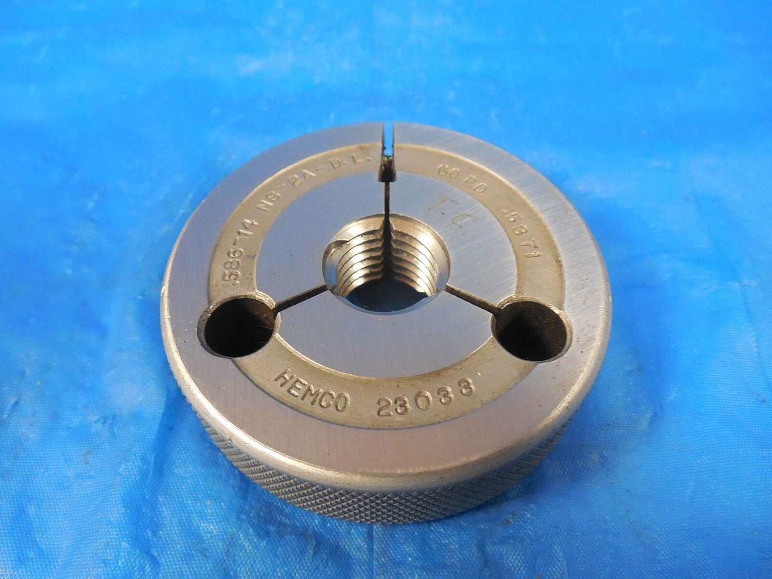 .586 14 NS 2A Double Lead Thread Ring GAGE 0.586 GO ONLY P.D. = .5371 D.L. Tool