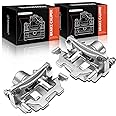 A-Premium Disc Brake Caliper Assembly with Bracket Compatible with Select Nissan Models - Maxima 2009-2014 2016-2018 - Rear Driver and Passenger Side, 2-PC Set