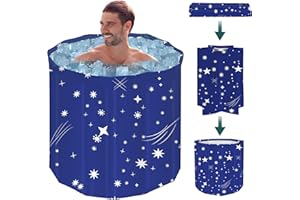 STARBRILLIANT Hollow slab Foldable Bathtub, Easy to Assemble Collapsible Bathtub, Suitable for Travel, Camping and Outdoor Activities