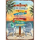 Graman Retro Tin Signs Vintage Signs Beach Canvas Print Surfing Boards8x12inch
