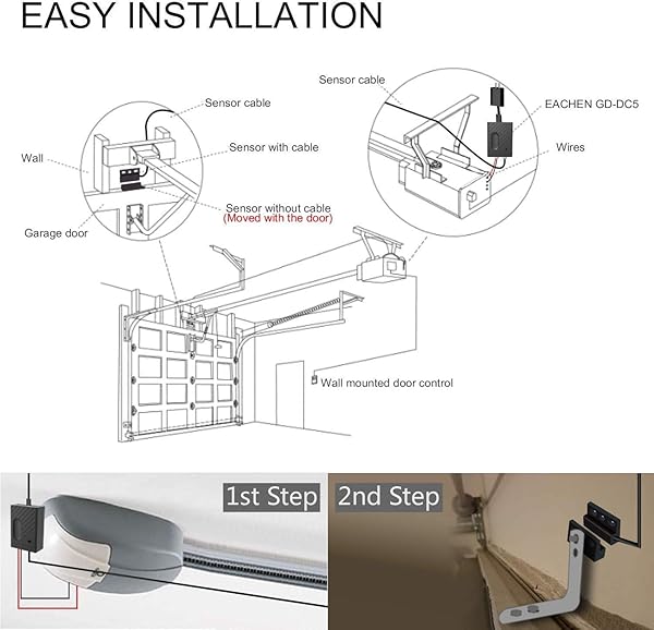 Newgoal WiFi Smart Home Garage Door Opener Control remoto inalmbrico de voz con aplicacin eWelink compatible con Alexa Google Home Nest e IFTTT