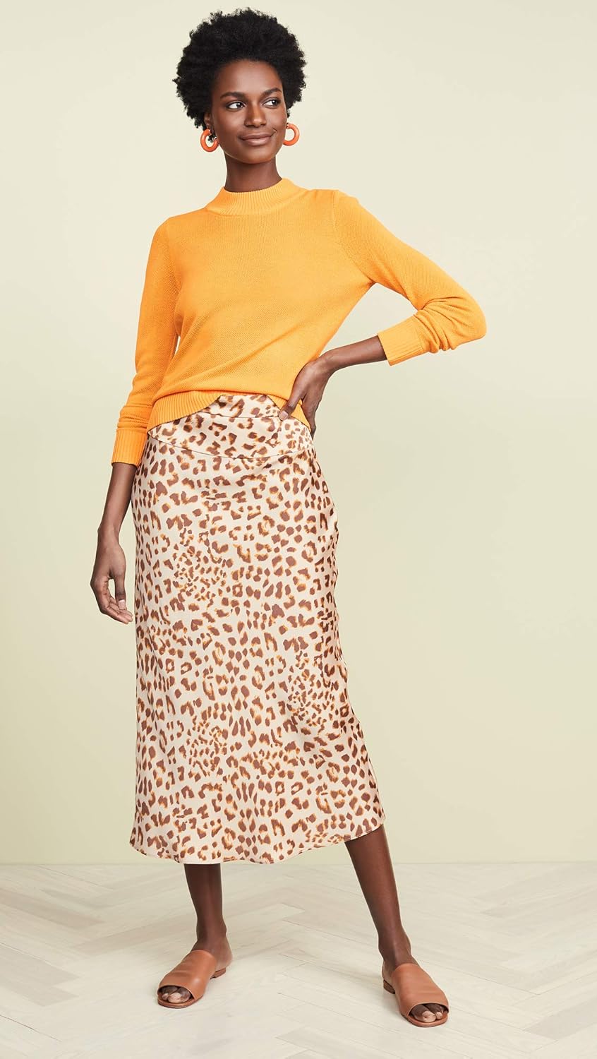 free people normani leopard skirt