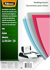 Fellowes A4 Clear PVC Binding Covers 150 Micron Pack of 100