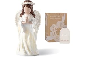 Storieme First Communion Gifts for Girls: Christian Catholic Religious Confirmation Baptism Gifts for Teen Girls Kids Adult Women, Praying Angel Figurines Statue