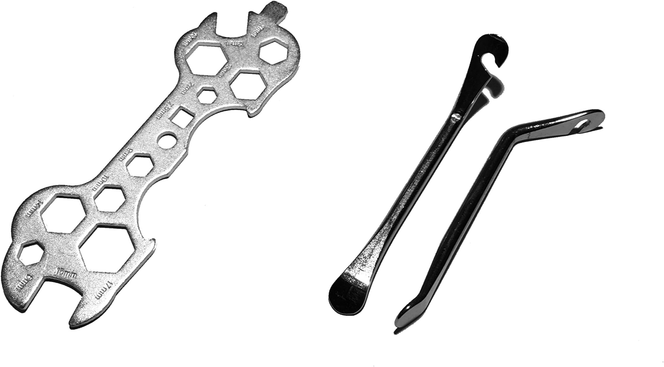 OB8 Bicycle Multifuntion Repair Tool Set 15 in 1 Wrench, Cycling Dog Bone Hexagon Wrench, Bike Tire Lever Stainless Steel