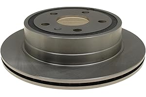 ACDelco Silver Rear Brake Rotor 18A2727A | GM 19286264 Brake Rotors for Select Chevrolet Equinox, GMC Terrain and more