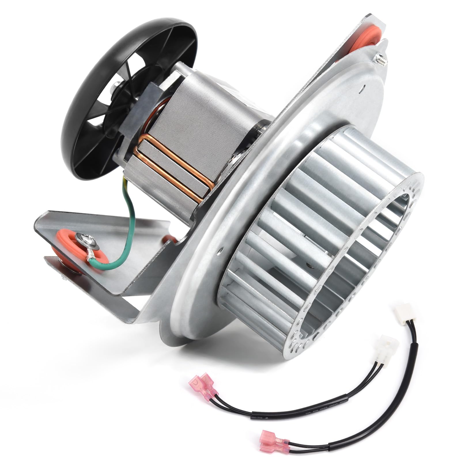 Photo 1 of Furnace Draft Inducer Motor Assembly for Carrier, Bryant, Payne, Jakel Furnace 318984-753 HC21ZE117 HC21ZE114A LA11AA005 Inducer Motor Blower Wheel with Mounting Bracket Kit Replacement Parts
