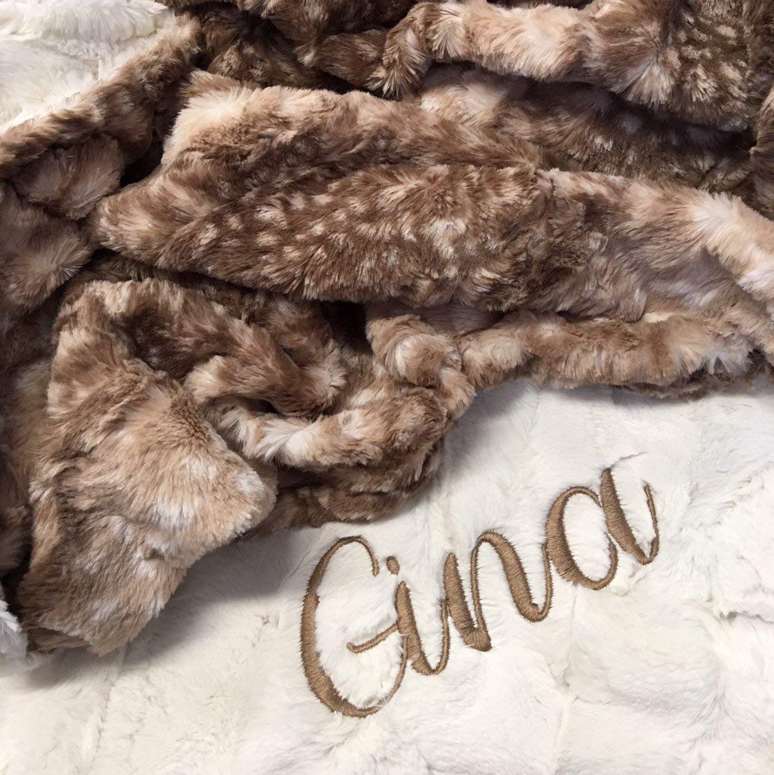 deer minky blanket