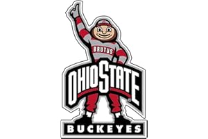 CRAFTIQUE Ohio State Magnet (SMILING BRUTUS MAGNET (3''4''6''12''), 4 in)