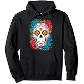 Halloween Calavera Dia De Los Muertos Sugar Skull Pullover Hoodie
