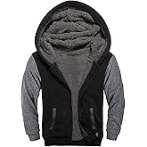 SWISSWELL Hooded Jacket for Boys Full Zip Ultra Soft Sherpa Fleece Hoodie Sweatshirt for Kids School Hooded Outerwear