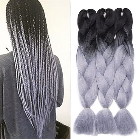 2460cm Extensiones De Pelo Sintético Para Hacer Trenzas