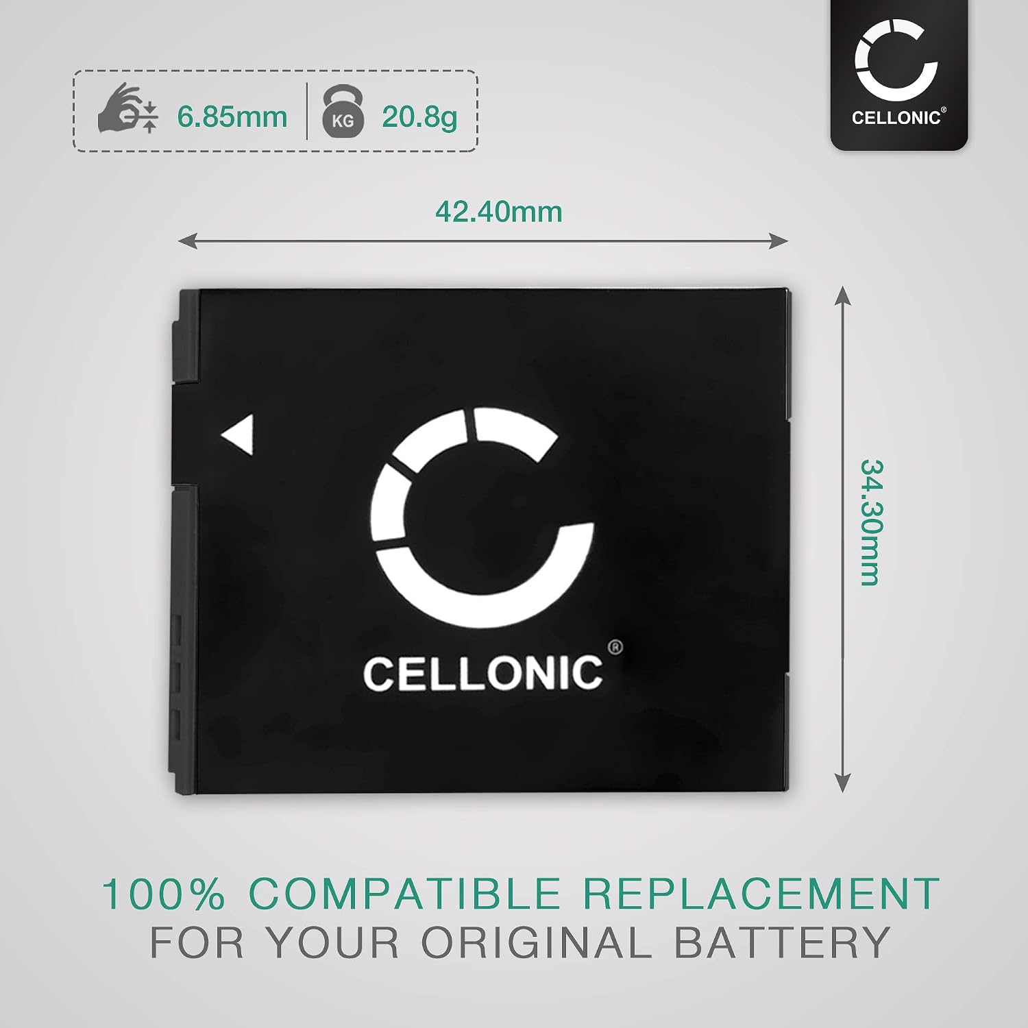 CELLONIC, Battery for Camera compatible with Canon PowerShot NB-6L, NB-6LH (3.7V, 1000mAh), Black, 1x Battery 1000mAh - Image 5