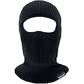 Winter Wool Balaclava Knit Ski Mask Beanie for Men Women 2 in 1 Balaclava Beanie Hat Warm Full Face Ski Mask