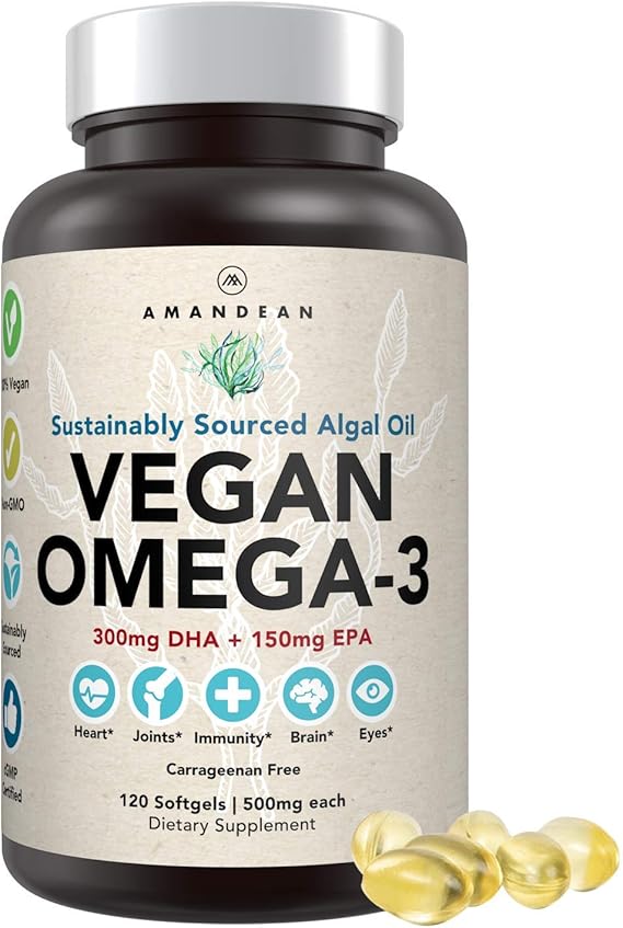 Premium Vegan Omega3 Supplement. Fish Oil
