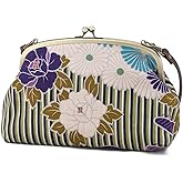 Vintage Kiss Lock Purses and Handbags Crossbody Bag/Made in Japan Japanese Evening Clutch Buckle Purse Shoulder/for Woman