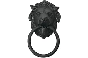 OLD NAIL SOURCE 6.5" - Lion Face - BB-128 - Antique Style Door Knocker - Classic Door Knocker