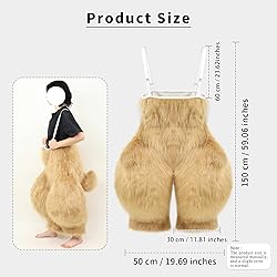 HAOAN Plush Faux Fur Bunny Costume Rabbit Masks Paw