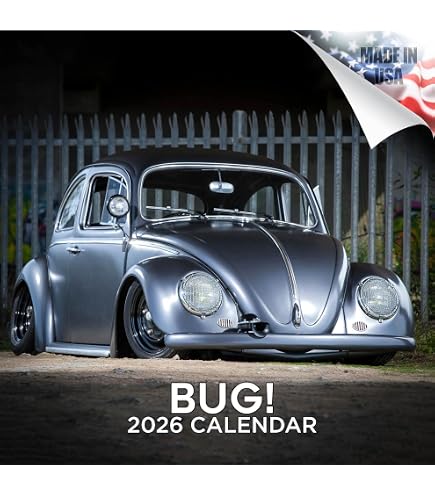 Amazon.com: 2027 Beetle Calendar - Tribute Classic Car Monthly
