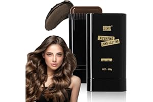 MLSMILE Hair Color Comb,Safe Convenient Waterproof and Sweat-Proof Comb Hair Dye Cream,Brown Portable Hair Colouring,2-in-1 Color Correction Stick with Comb to Cover Gray and White Hair