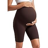CRZ YOGA Butterluxe Maternity Biker Shorts 8" - Over The Belly Pregnancy Yoga Workout Womens Activewear Buttery Soft