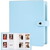 Veicevol 320 Pockets 2x3 Inch Photo Album for Polaroid &amp; Instax Mini, Blue | PU Leather Cover, Gift Box Packaging, Acid-Free Pages, With Snap Closure, Securely Hold all Your Precious Instant Snapshots