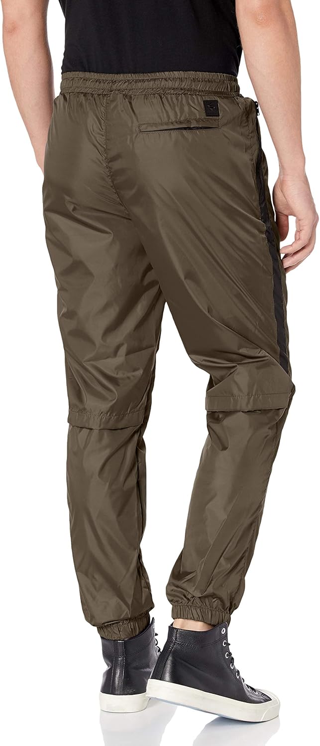 Southpole Men's Colorblock Athletic Wind Pants: Clothing