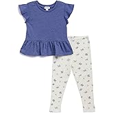 Splendid girls Floral Legging and Short-sleeve Top Set