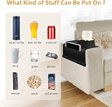 JanYoo Silicone Couch Cup Holder Tray Drink Holder Sofa Arm Caddy Organizer view 4