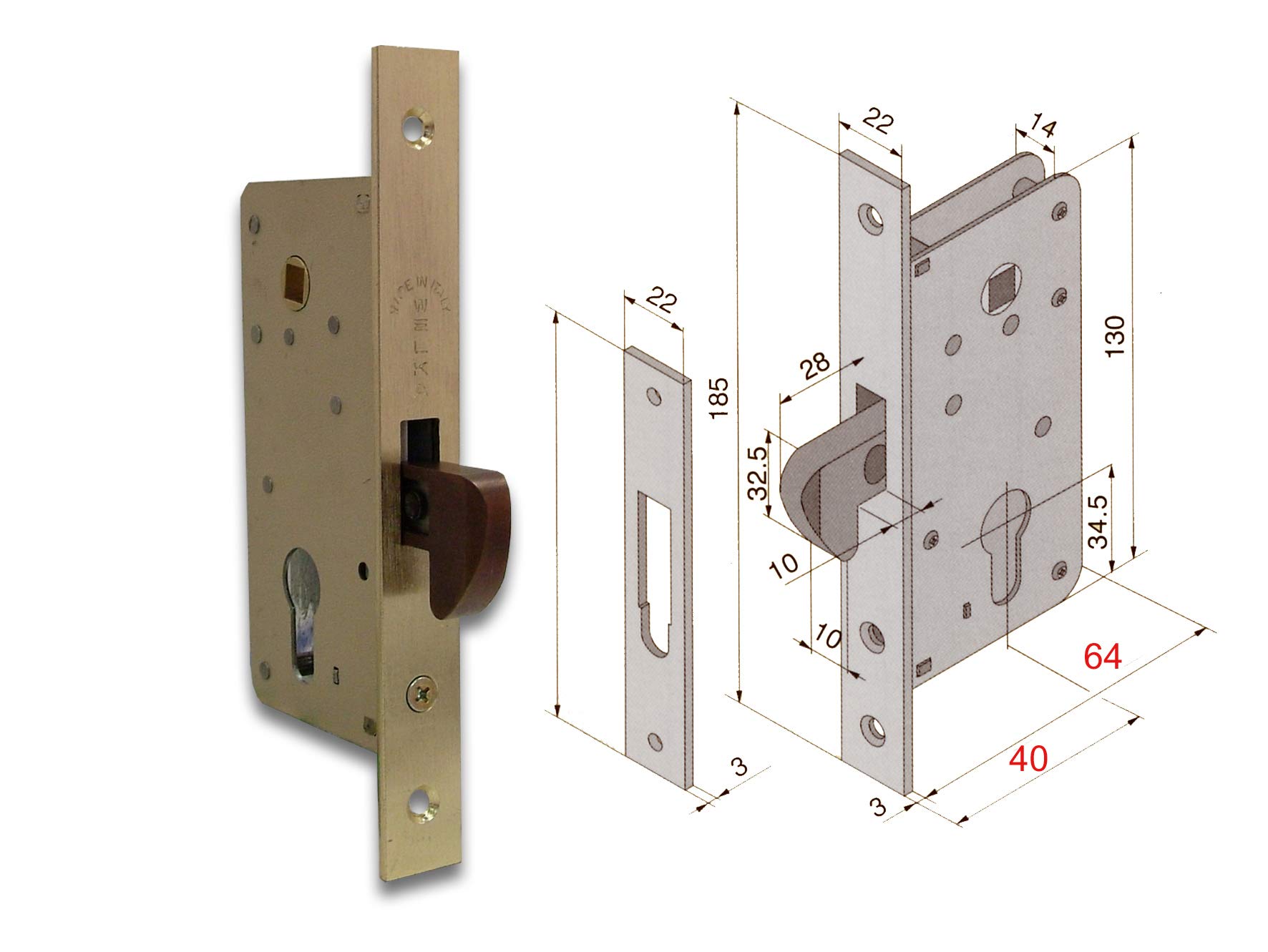 Welka 2630000 Hook Lock Q/M Ent. Mm. 30
