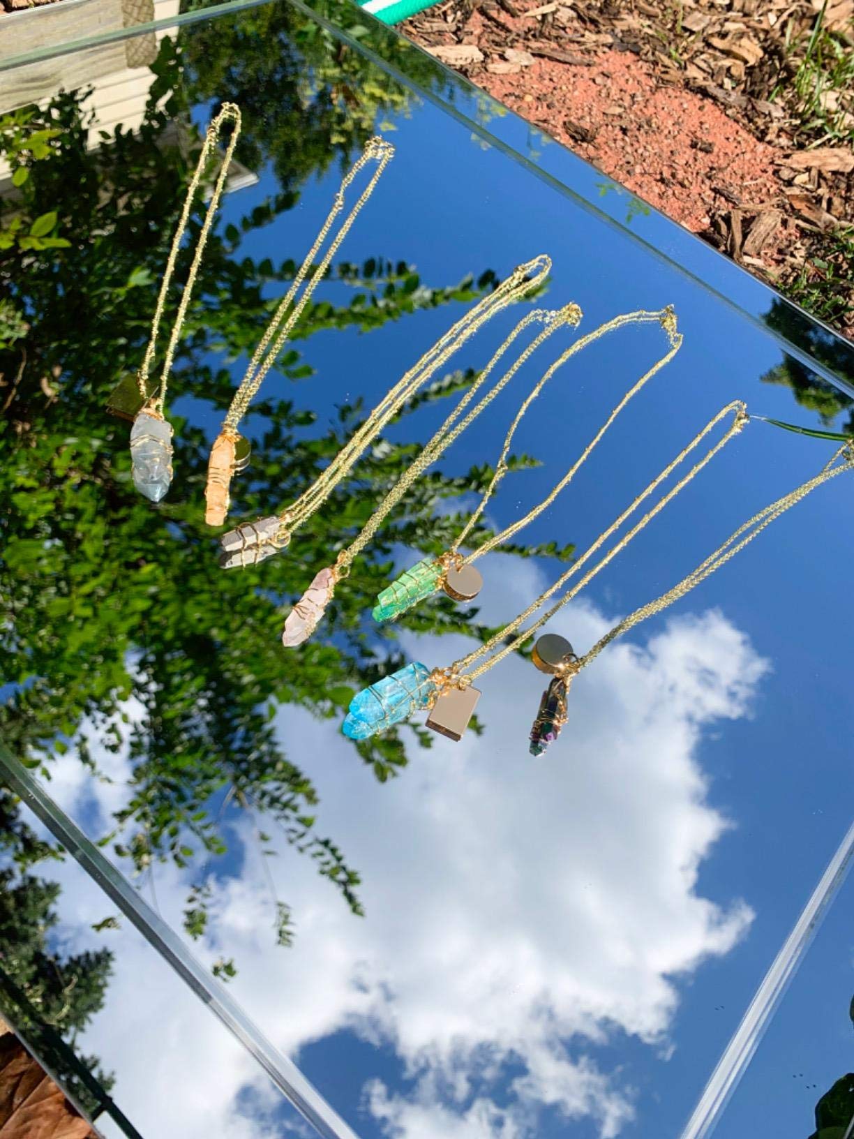 ALEXCRAFT ALEXCRAFT 12 PCS Gold Plated Chians Bulk Solid Brass Flat Cable Chain Finished Necklace Chains Bulk for Jewelry Making (18 Inch(1.5MM))