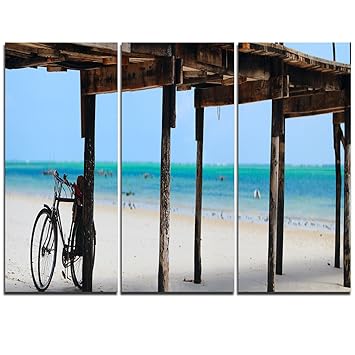 Art Design Motif Art Pt11535 3p Sable Blanc De Plage Dans L