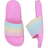 WateLves Girls & Boys Slide Sandals Kids Summer Slippers Slip On for Outdoor Beach Pool Shower (Little Kid/Big Kid)