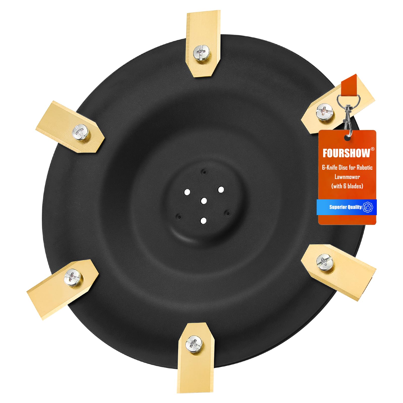 Photo 1 of ?Cut More Efficiently? Blade Disc + 6 Pcs Replacement Blades Compatible with ANTHBOT Pion 900 1000 / Genie 600 1000 3000, Redkey MGC500 MGC1000, Robotic Lawn Mower