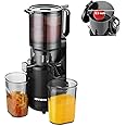 SOVIDER Cold Press Juice Machines 5.3" Extra Large Feeding Chute for Whole Fruits & Vegetables -Slow Masticating Juicer High 