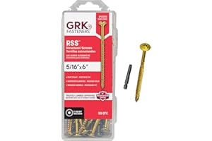 GRK RSS5166HP RSS HandyPak 5/16 by 6-Inch Structural Screws, 50 Screws per Package