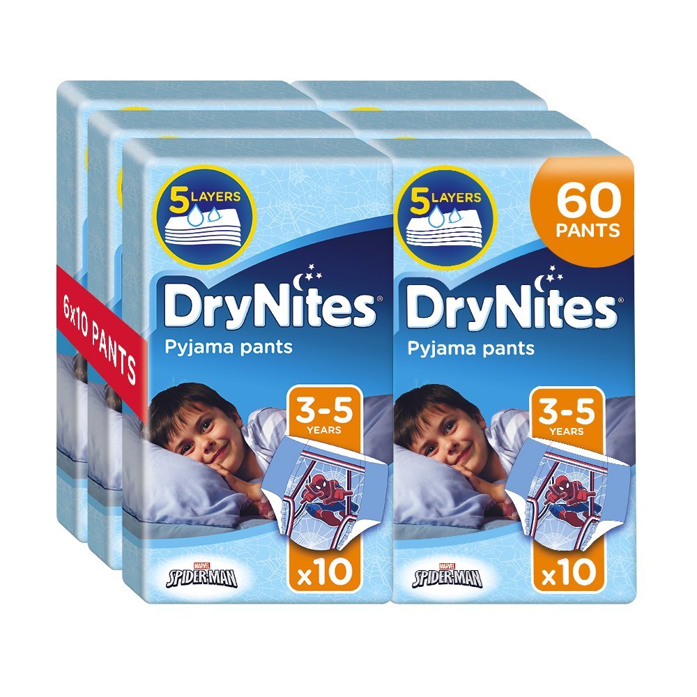 DryNites Pyjama Pants for Boys, 35 Years (60 Pants) Amazon.co.uk