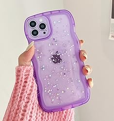 Qokey for iPhone 12 Pro Max Case 6.7" Curly Wave