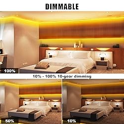 Tatazone Orange Color COB Led Strip Lights with RF
