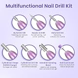 KOOFIT Electric Nail Files Professional Nail Drill 20000 RPM USB Portable view 7