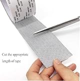 ACEBON Fiberglass Window Screen Repair Tape Patch Adhesive 2x80in Grey view 4