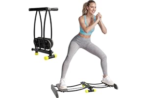 ZIWWVY Ski Trainer, Simulated Ski Machine, Adjustable Resistance Bands Machine Exercise Equipment for Leg Pelvic Floor Muscle Workout, Fun Cardio Fitness Equipment for Home Full Body Workout