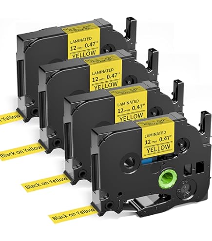 MACCHIA LABEL 6点セット Amazon.com: Labelife TZe-641 18mm Yellow Label Tape Replace for