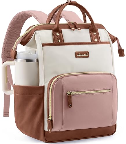 18 inch leather laptop backpack LOVEVOOK for Women,18 Leather Backpack Women,Professional Work Backpack Nurse College Teacher Bag,Womens Laptop Tote Bag Computer Travel Backpack Purse,Beige White-Pink : Electronics the interior is also What causes Atlas guide P090326-INC Size:10 WT Outfit