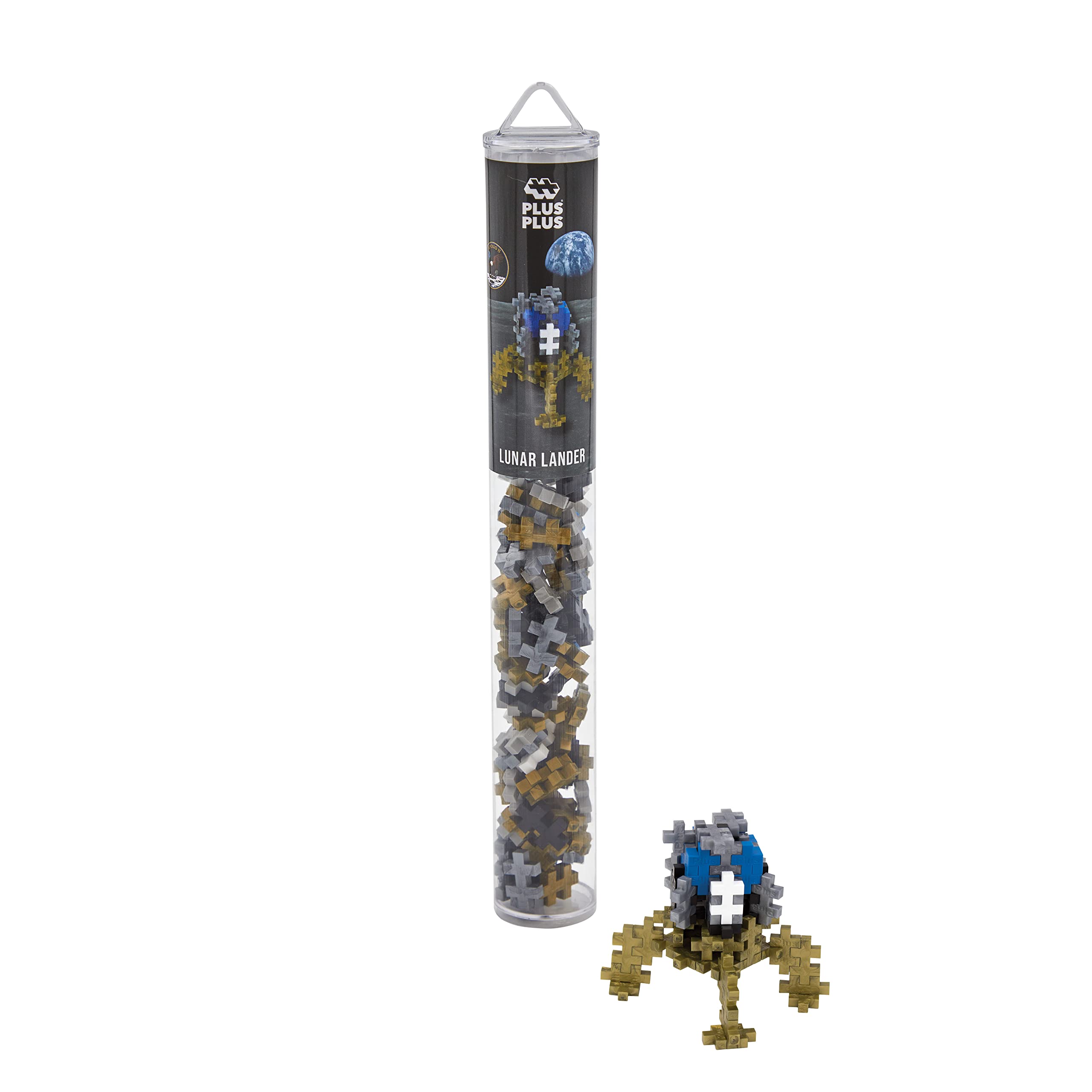 Plus-Plus 300.4183 Lunar Lander Tube Mix (100 pcs), Multicolor