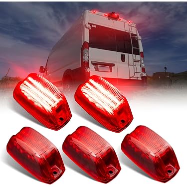 Clear Cab Roof Marker Light Lens - Pickup Truck Chassis Clearance Lamp (Aftermarket Replacement 15599040)