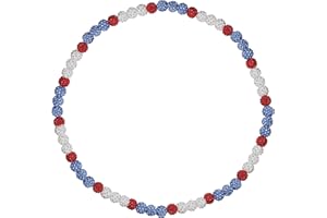 EXPHAIN Philadelphia Phils Baseball Necklace For Men Women Baseballer Inspired Beaded Necklace Unisex Rhinestone Discoball Necklaces Jewelry-gift for baseball team lovers